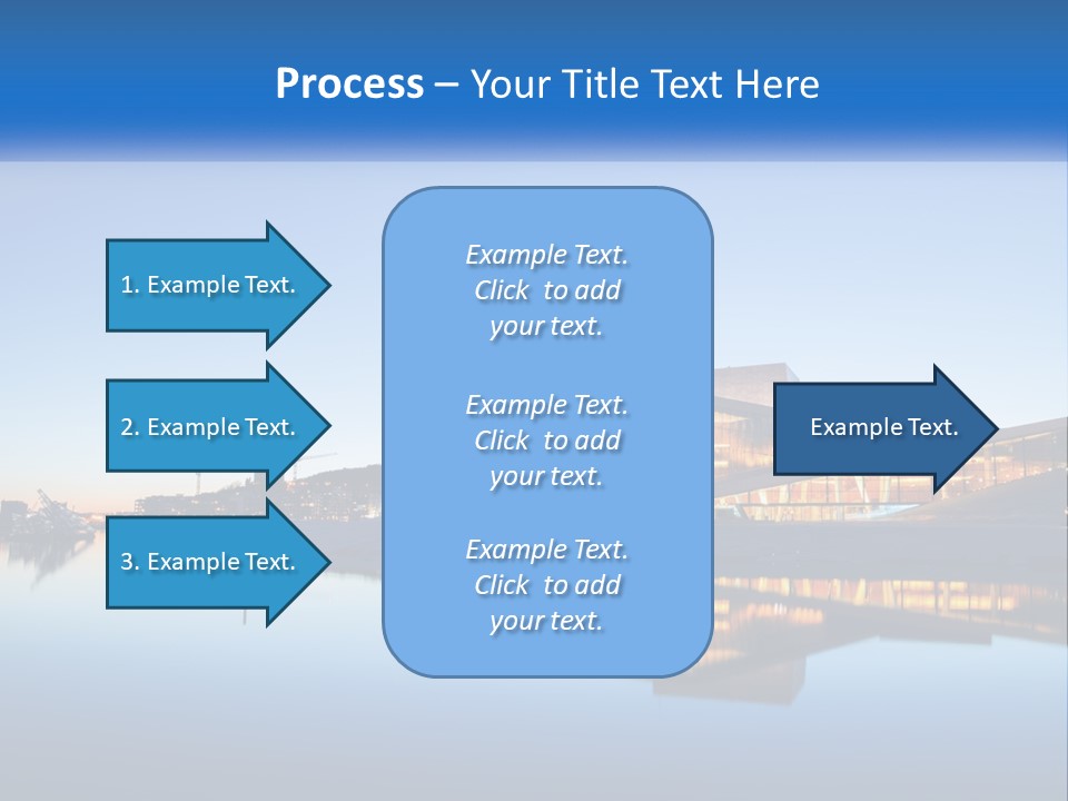 A Powerpoint Presentation With A Building In The Background PowerPoint Template