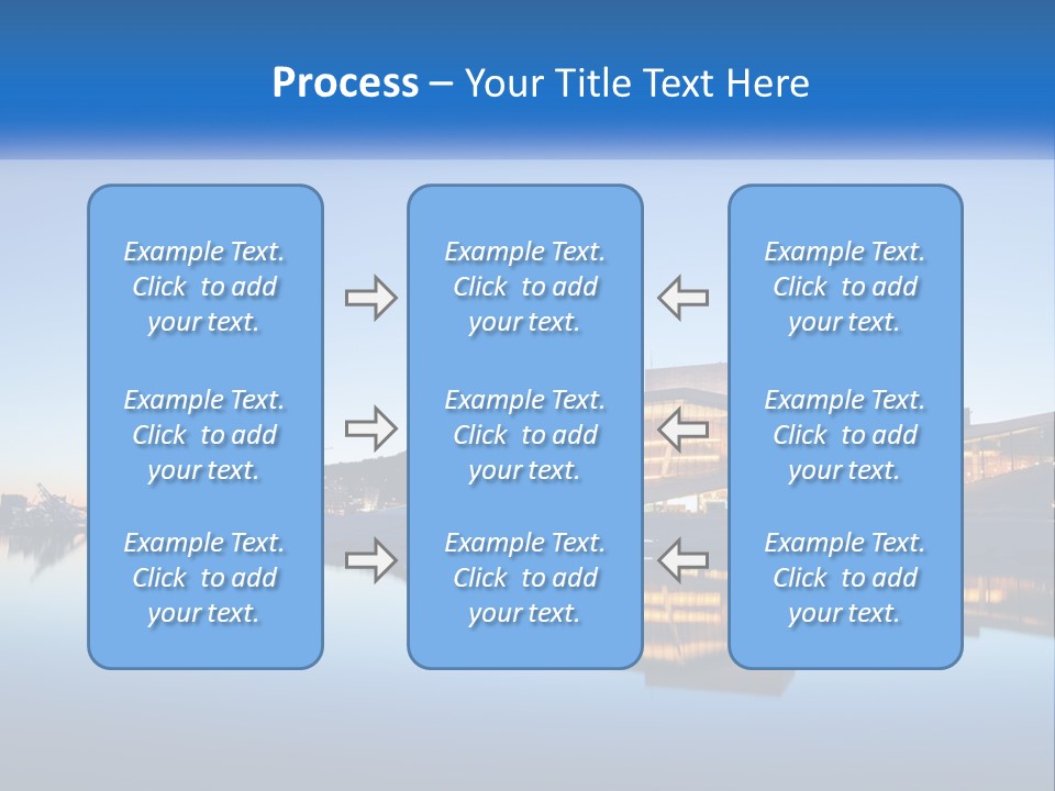A Powerpoint Presentation With A Building In The Background PowerPoint Template