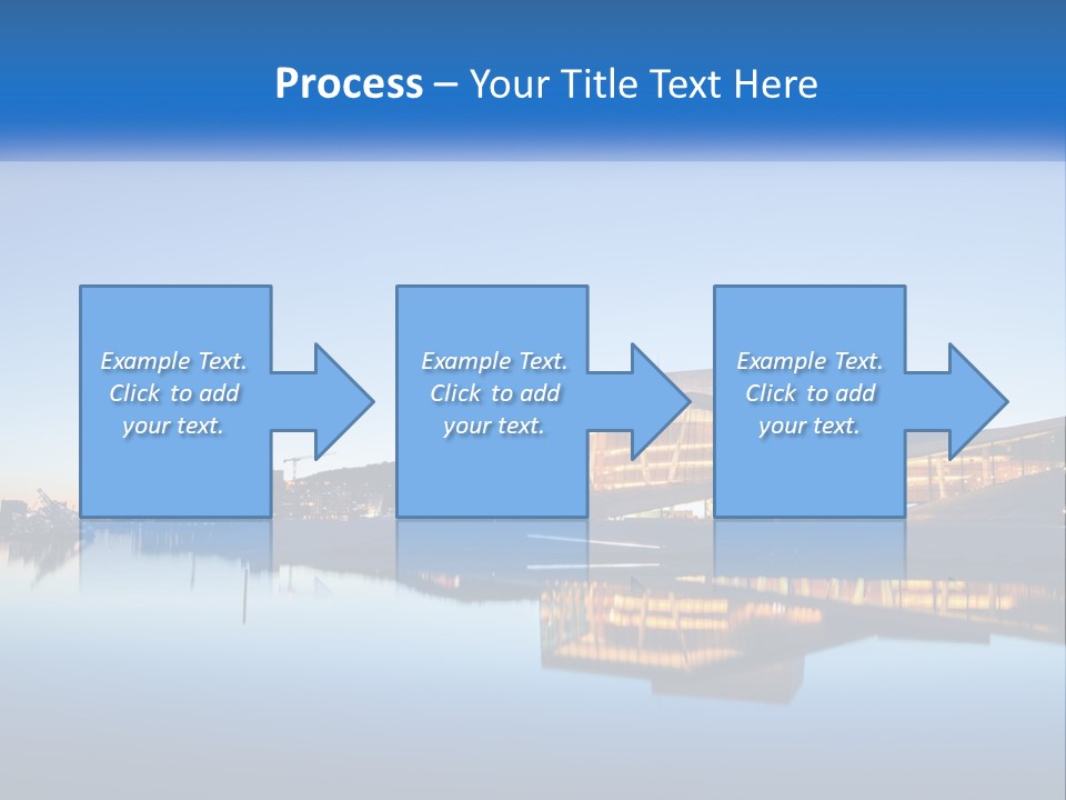 A Powerpoint Presentation With A Building In The Background PowerPoint Template
