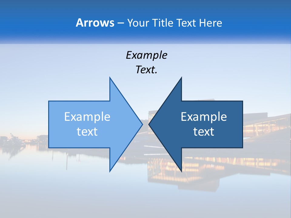 A Powerpoint Presentation With A Building In The Background PowerPoint Template