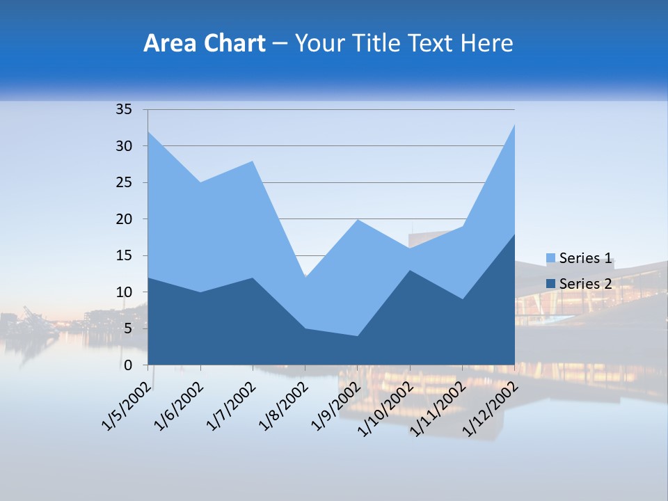 A Powerpoint Presentation With A Building In The Background PowerPoint Template