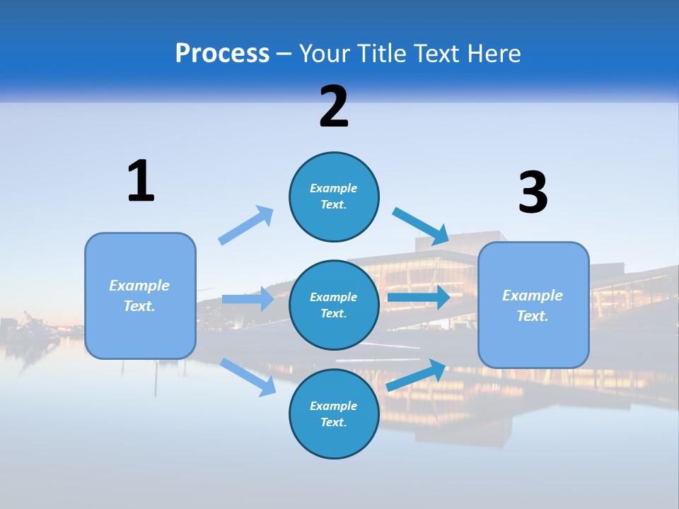 A Powerpoint Presentation With A Building In The Background PowerPoint Template