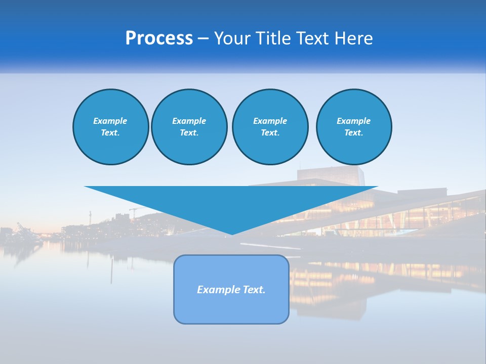 A Powerpoint Presentation With A Building In The Background PowerPoint Template