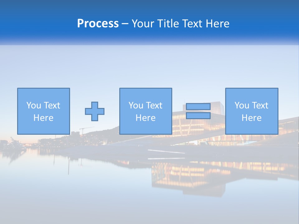 A Powerpoint Presentation With A Building In The Background PowerPoint Template