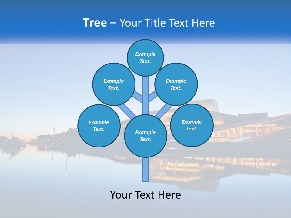 A Powerpoint Presentation With A Building In The Background PowerPoint Template