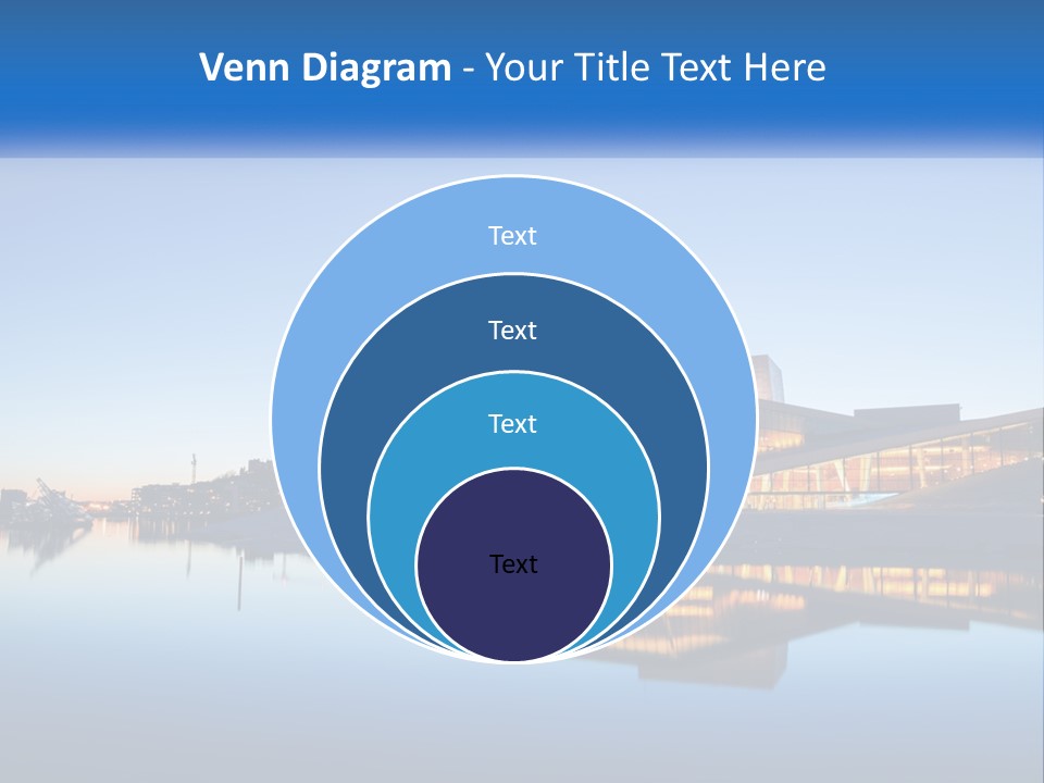 A Powerpoint Presentation With A Building In The Background PowerPoint Template