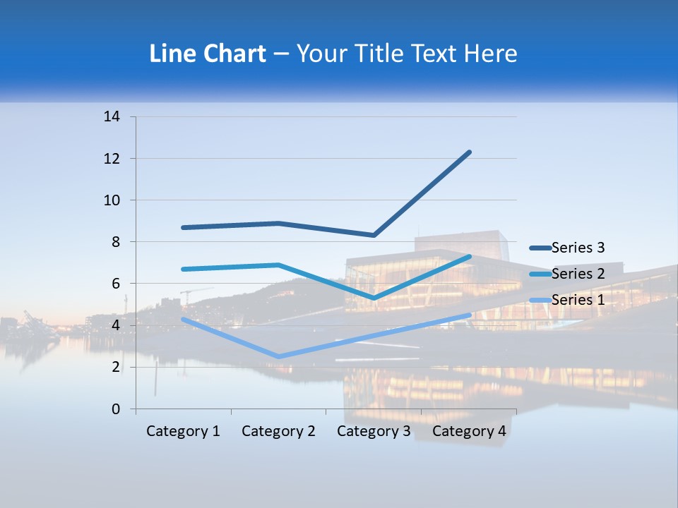 A Powerpoint Presentation With A Building In The Background PowerPoint Template