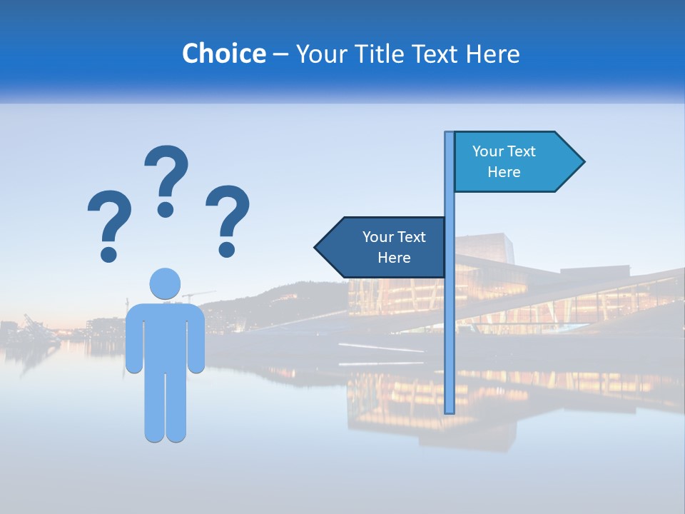 A Powerpoint Presentation With A Building In The Background PowerPoint Template