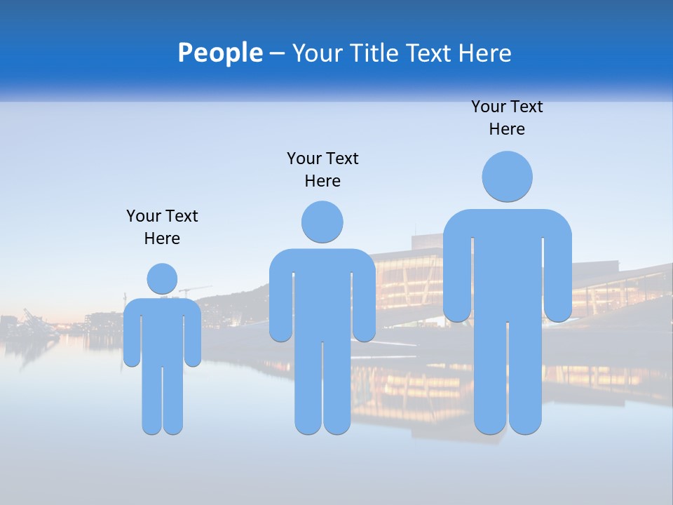 A Powerpoint Presentation With A Building In The Background PowerPoint Template