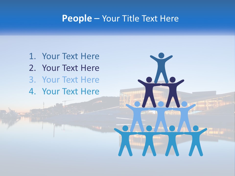 A Powerpoint Presentation With A Building In The Background PowerPoint Template