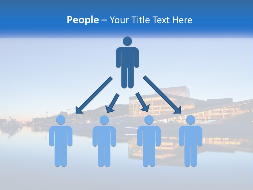 A Powerpoint Presentation With A Building In The Background PowerPoint Template