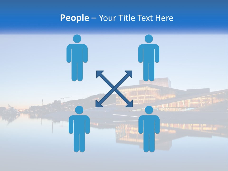 A Powerpoint Presentation With A Building In The Background PowerPoint Template