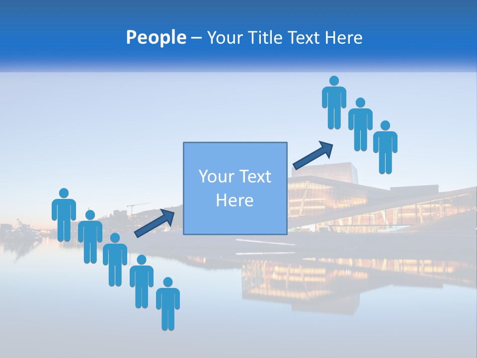A Powerpoint Presentation With A Building In The Background PowerPoint Template