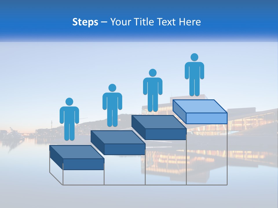 A Powerpoint Presentation With A Building In The Background PowerPoint Template