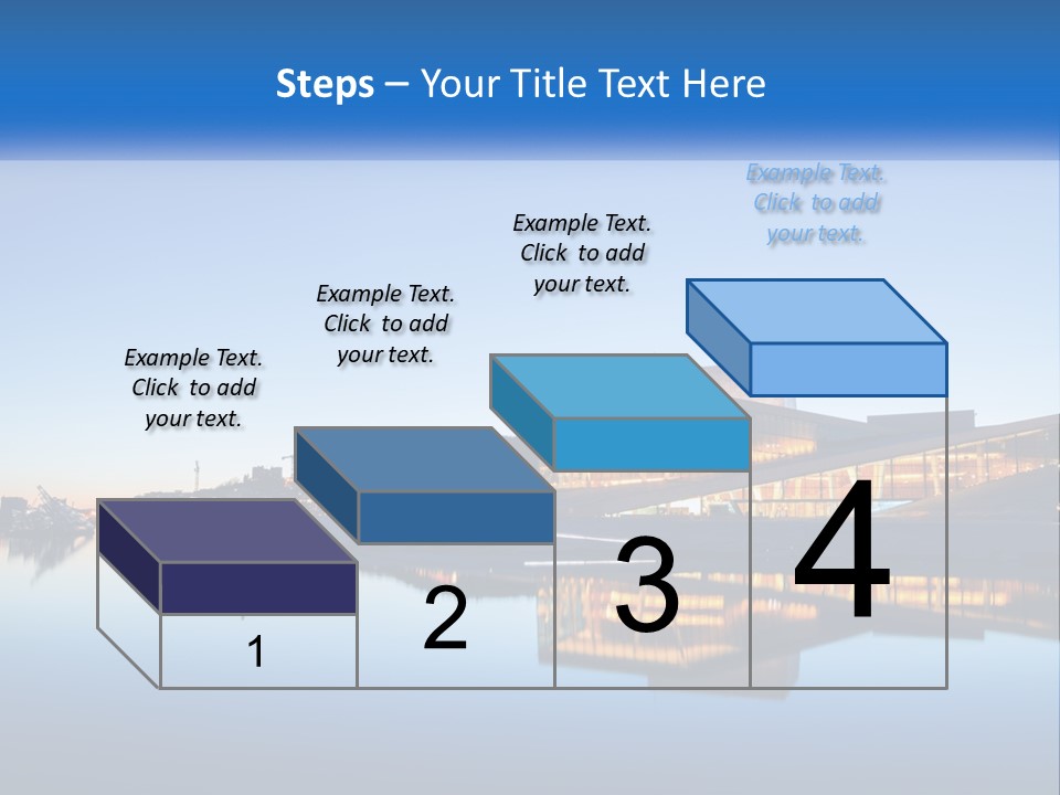A Powerpoint Presentation With A Building In The Background PowerPoint Template