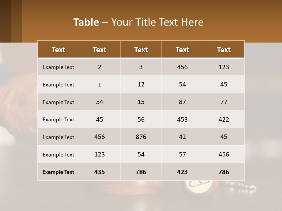 A Person Holding A Bell With A Wooden Base PowerPoint Template