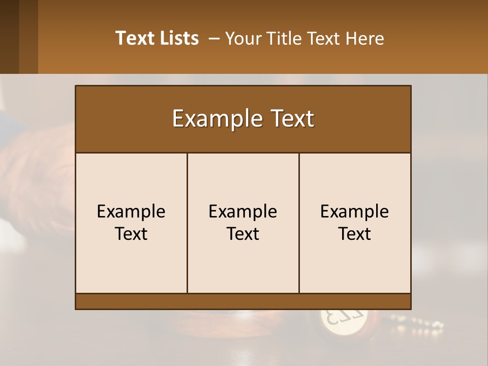 A Person Holding A Bell With A Wooden Base PowerPoint Template