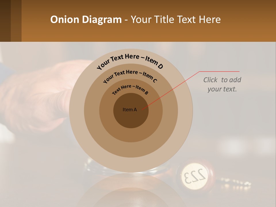 A Person Holding A Bell With A Wooden Base PowerPoint Template