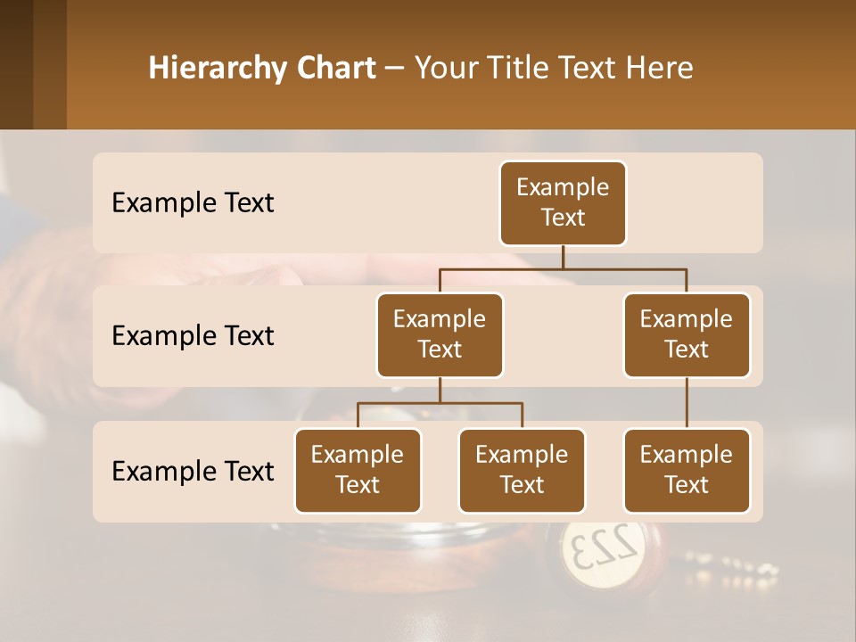 A Person Holding A Bell With A Wooden Base PowerPoint Template