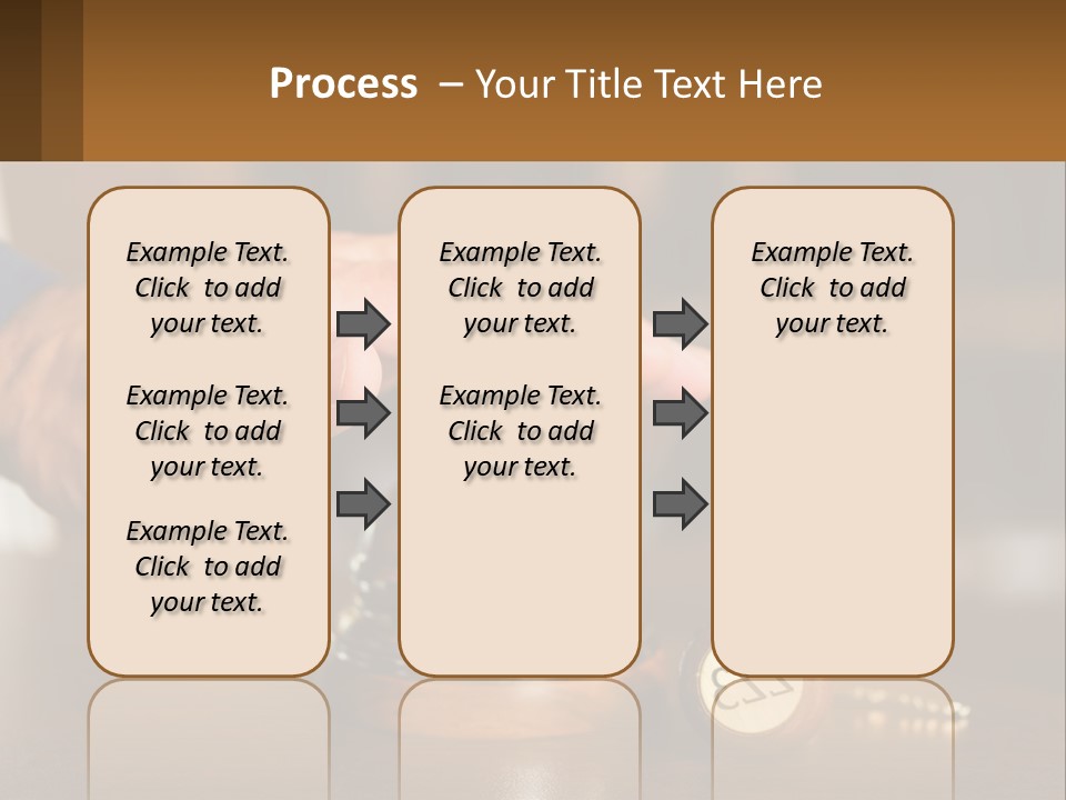 A Person Holding A Bell With A Wooden Base PowerPoint Template