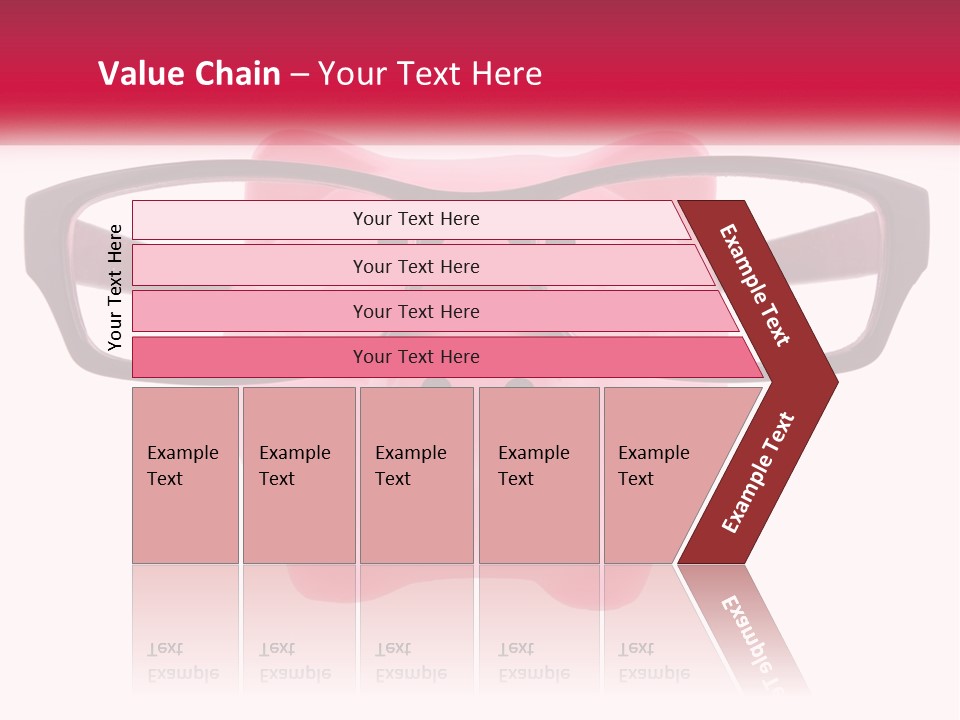 A Piggy Bank With Glasses On Top Of It PowerPoint Template