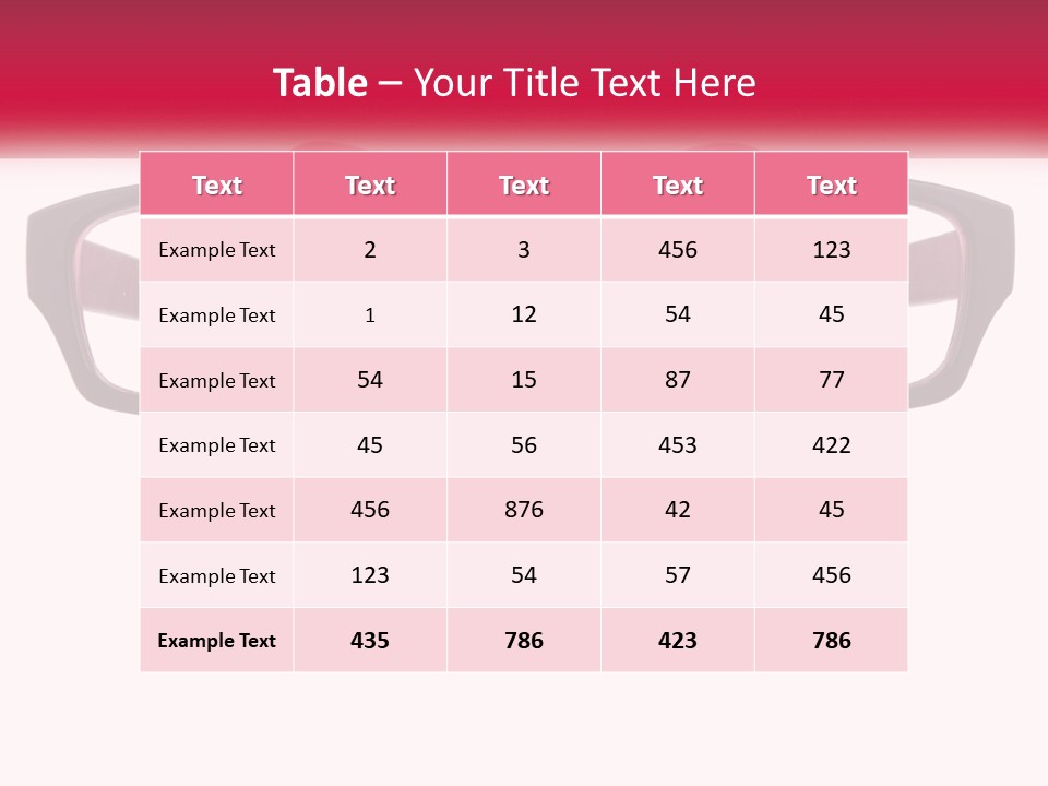 A Piggy Bank With Glasses On Top Of It PowerPoint Template