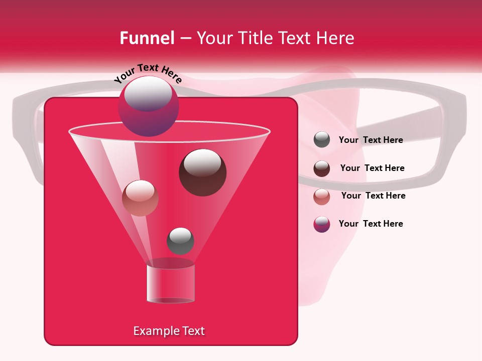 A Piggy Bank With Glasses On Top Of It PowerPoint Template