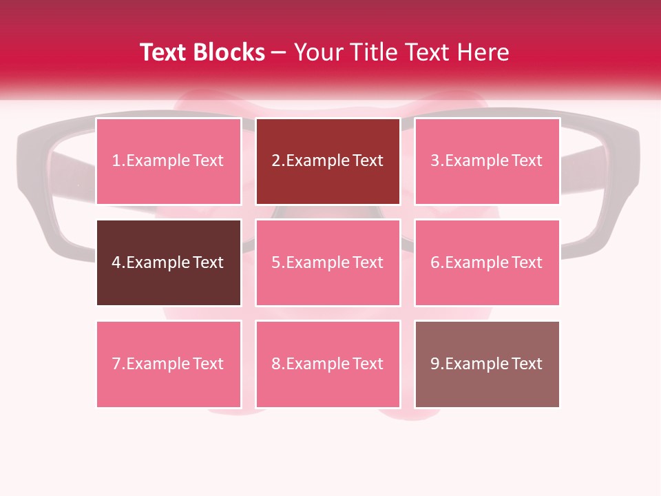 A Piggy Bank With Glasses On Top Of It PowerPoint Template