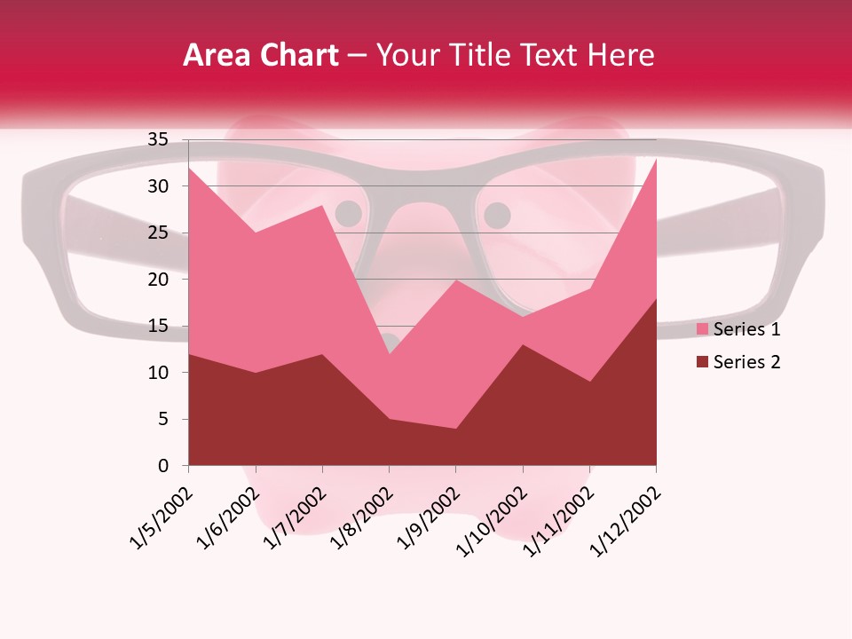 A Piggy Bank With Glasses On Top Of It PowerPoint Template