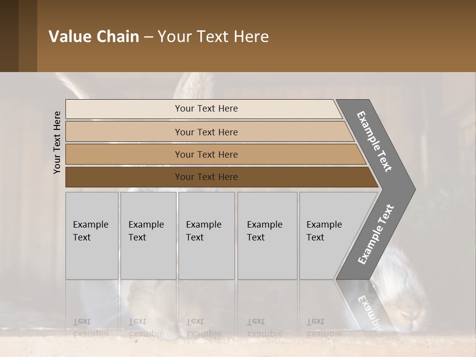 A Couple Of Rabbits Sitting Next To Each Other PowerPoint Template