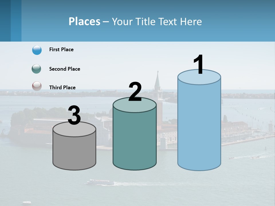 A Large Body Of Water With A Small Island In The Middle Of It PowerPoint Template