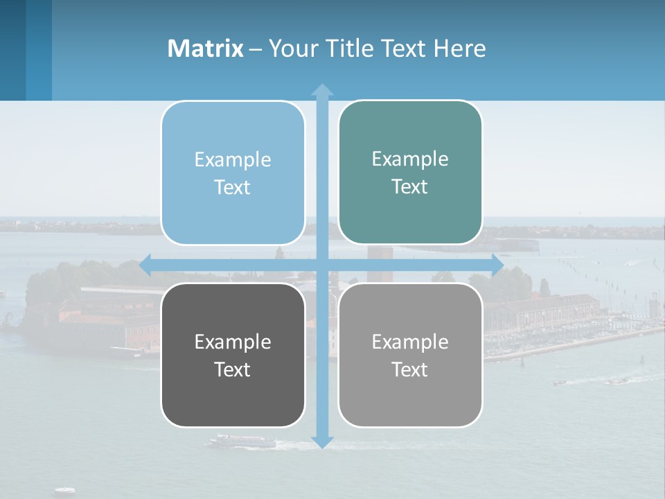 A Large Body Of Water With A Small Island In The Middle Of It PowerPoint Template