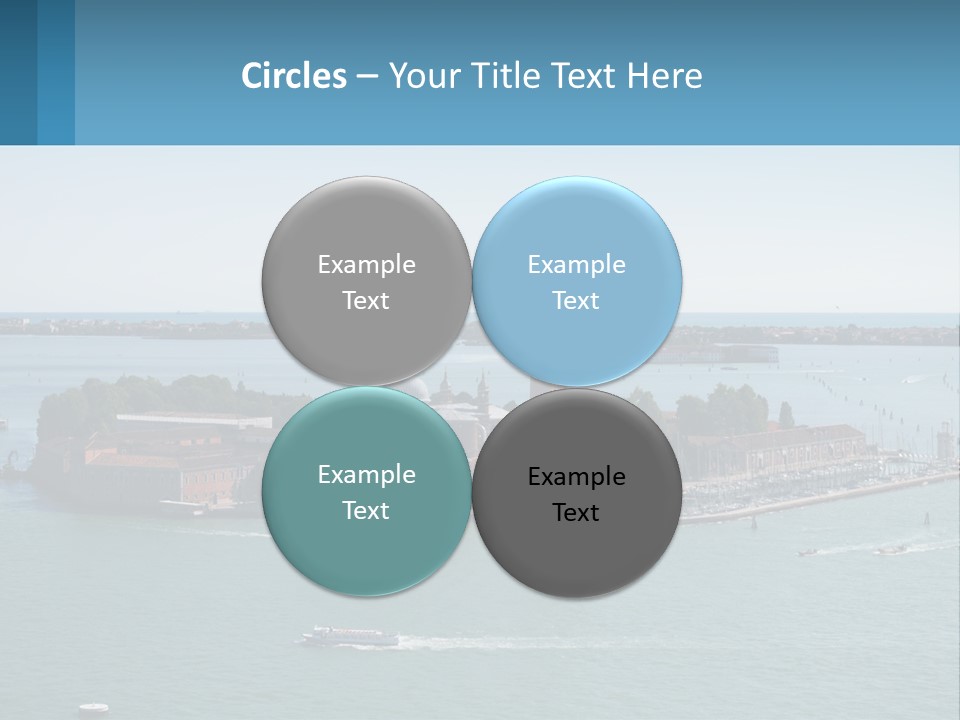 A Large Body Of Water With A Small Island In The Middle Of It PowerPoint Template