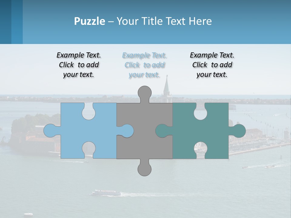 A Large Body Of Water With A Small Island In The Middle Of It PowerPoint Template