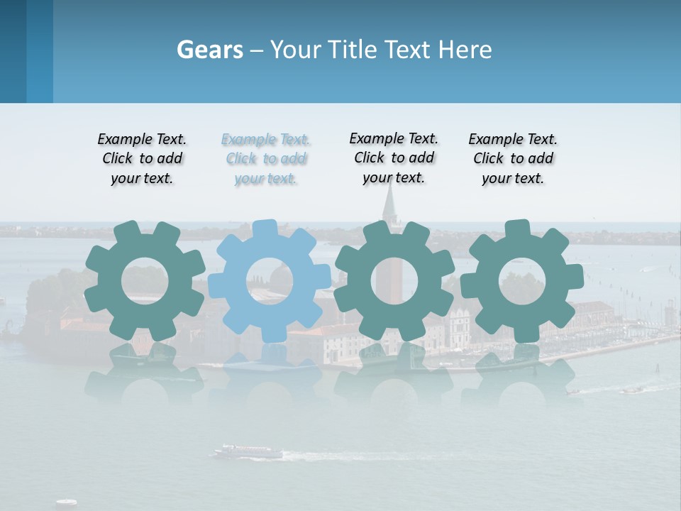 A Large Body Of Water With A Small Island In The Middle Of It PowerPoint Template