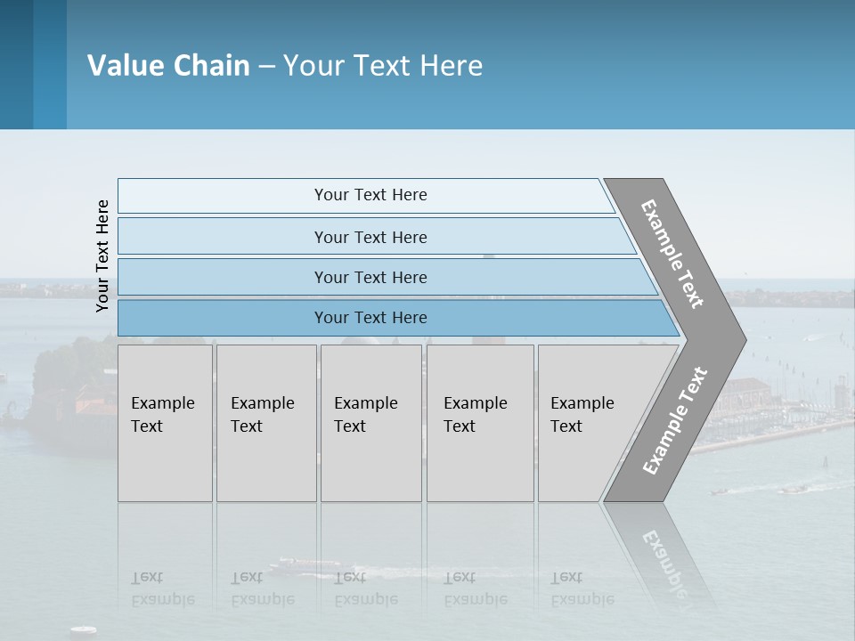 A Large Body Of Water With A Small Island In The Middle Of It PowerPoint Template