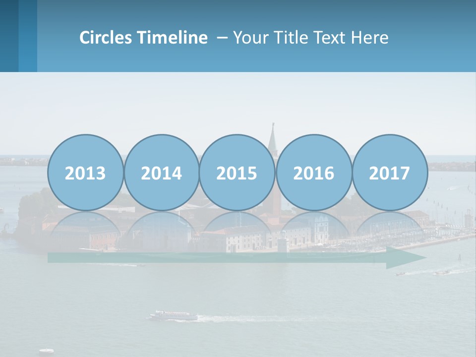 A Large Body Of Water With A Small Island In The Middle Of It PowerPoint Template