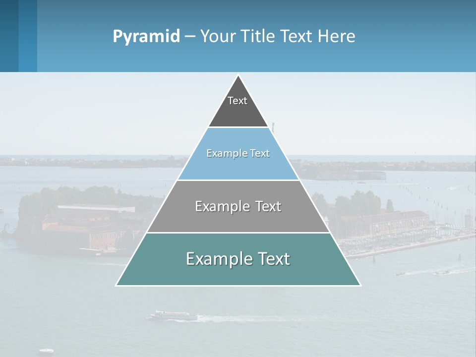 A Large Body Of Water With A Small Island In The Middle Of It PowerPoint Template