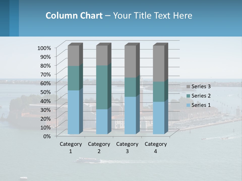 A Large Body Of Water With A Small Island In The Middle Of It PowerPoint Template