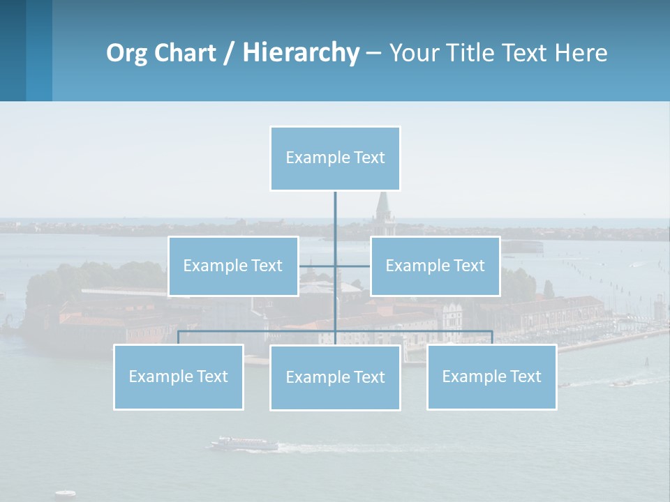 A Large Body Of Water With A Small Island In The Middle Of It PowerPoint Template