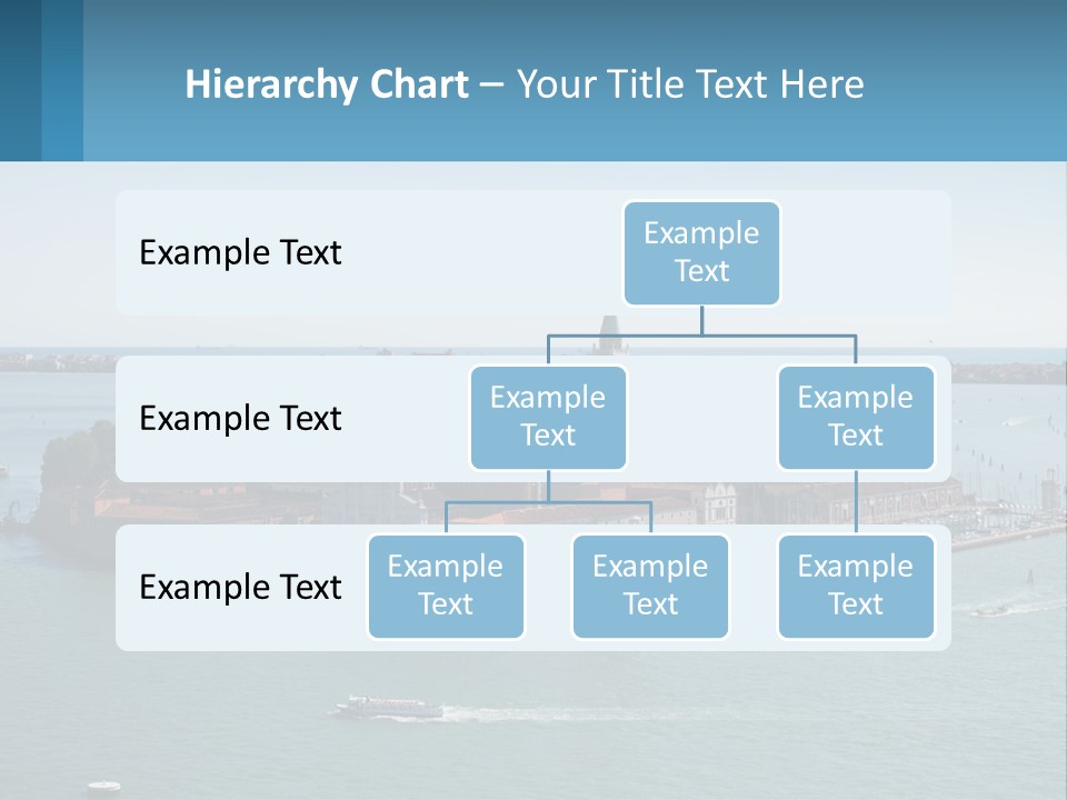 A Large Body Of Water With A Small Island In The Middle Of It PowerPoint Template