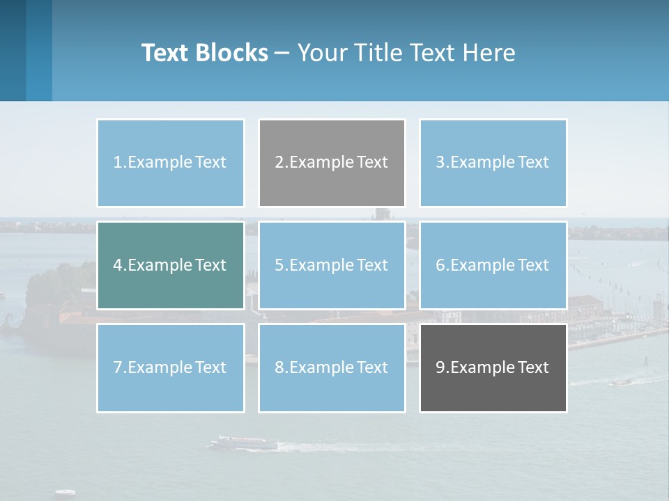 A Large Body Of Water With A Small Island In The Middle Of It PowerPoint Template