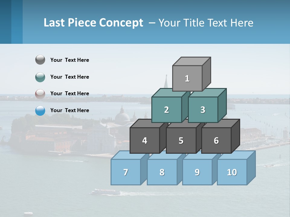 A Large Body Of Water With A Small Island In The Middle Of It PowerPoint Template