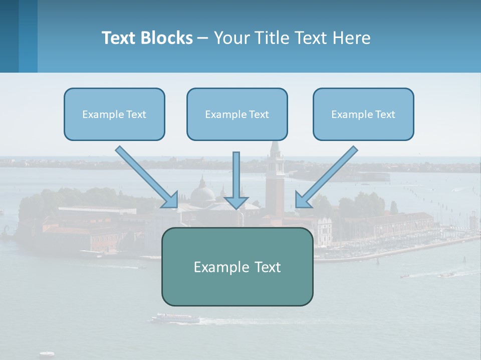 A Large Body Of Water With A Small Island In The Middle Of It PowerPoint Template