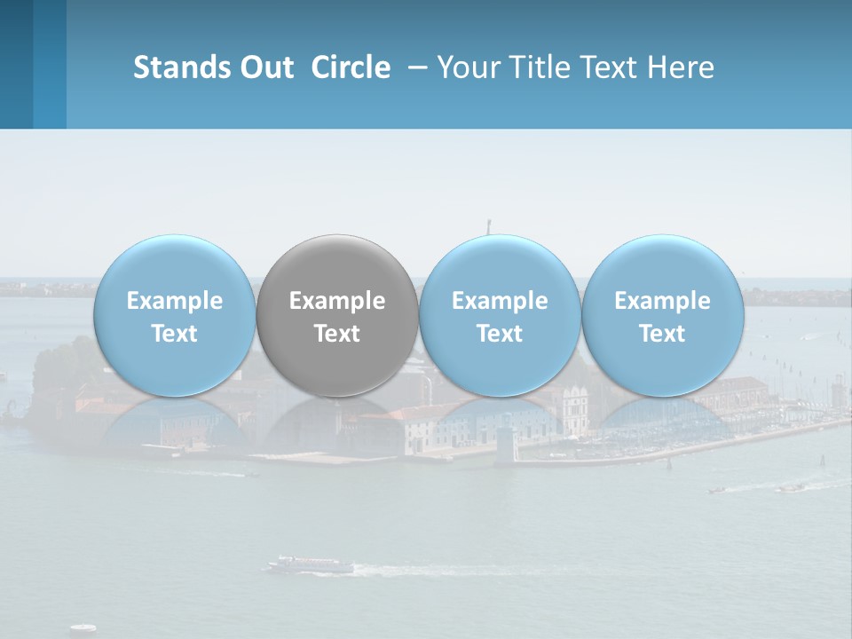 A Large Body Of Water With A Small Island In The Middle Of It PowerPoint Template