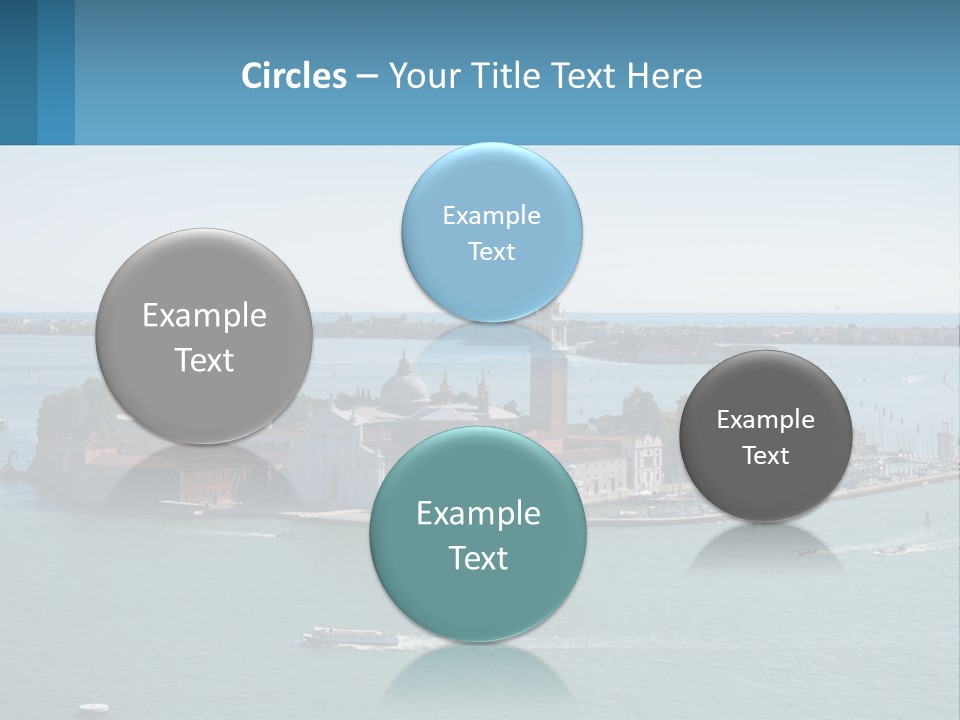 A Large Body Of Water With A Small Island In The Middle Of It PowerPoint Template