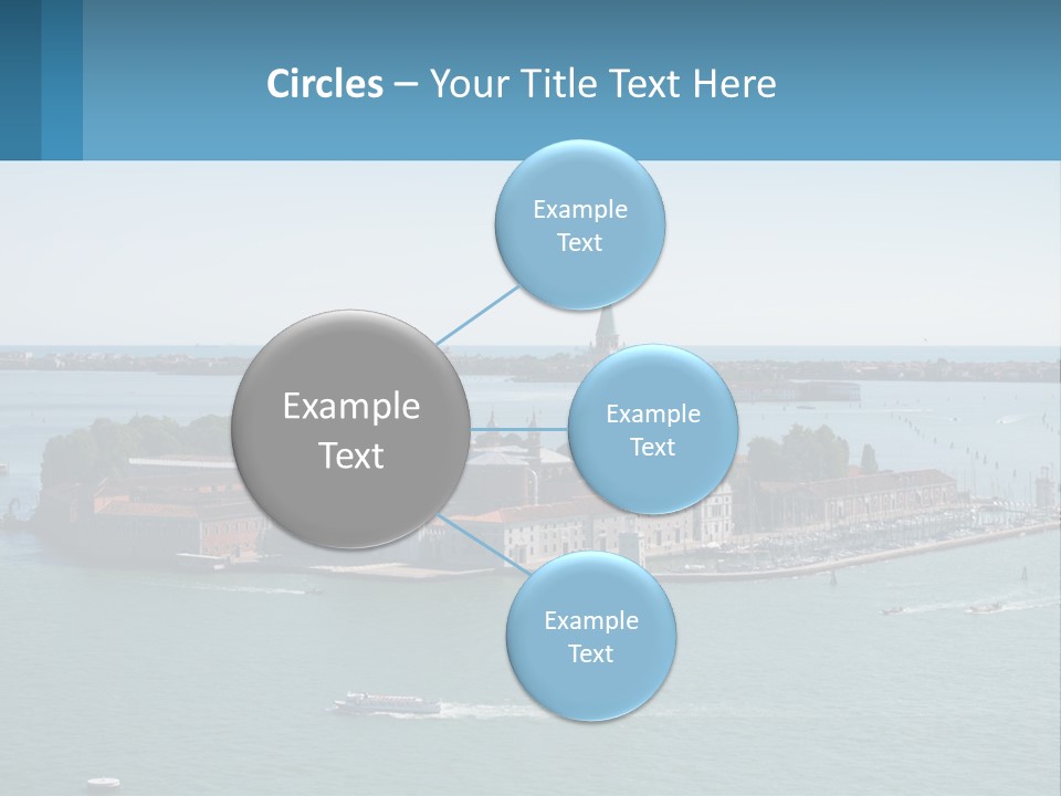 A Large Body Of Water With A Small Island In The Middle Of It PowerPoint Template