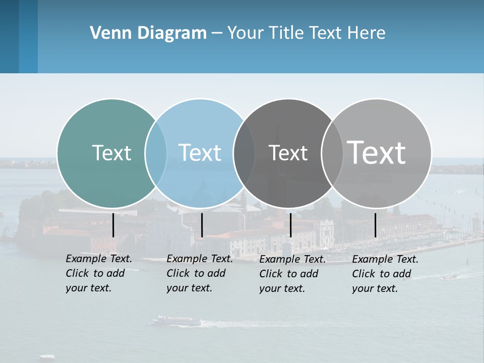 A Large Body Of Water With A Small Island In The Middle Of It PowerPoint Template