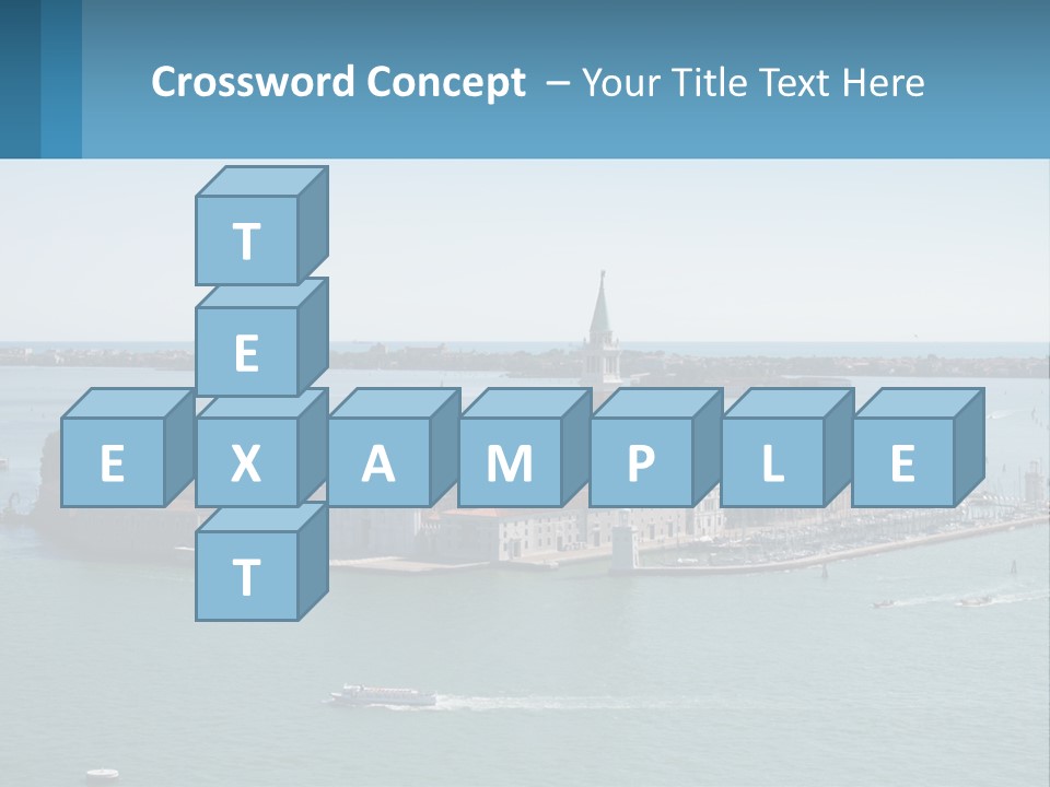 A Large Body Of Water With A Small Island In The Middle Of It PowerPoint Template