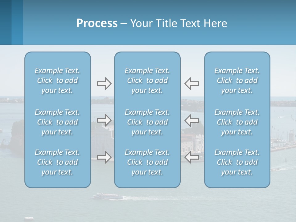 A Large Body Of Water With A Small Island In The Middle Of It PowerPoint Template
